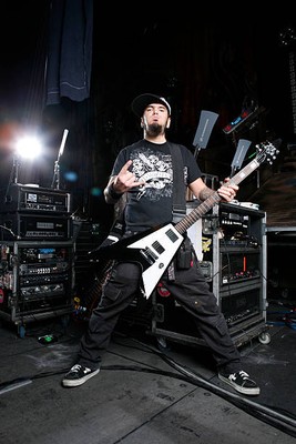 Portrait of musician Robb Flynn frontman of heavy metal group Mach- Old Photo 2