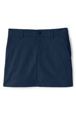 LANDS END Navy School Uniform Active Chino Skort Girls 10 NEW 