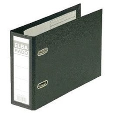 Elba - segregator Rado Plast A5 poprzeczny 75mm PVC czarny
