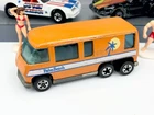 Vintage Hot Wheels Blackwall 1977 Orange GMC Motorhome - Metal Base, Nice!