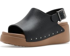 CROCS Dylan Platform Slide Sandals Multi Women's Size Black/Sepia Leather NEW