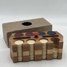 VTG MCM Poker Chip Game Set of 188 Horse and Jockey Poker Chips: Horse Racing