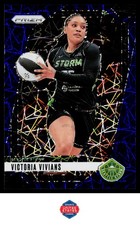 2024 Panini Prizm WNBA #69 Victoria Vivians Blue Velocity Prizms