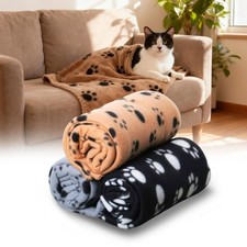 Dog Cover 60x70 cm Velvet Double-Sace Blankets for Dogs Grey 3 Pieces
