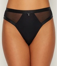 Pour Moi BLACK Viva Luxe Mesh High-Waist Brief, US Medium, UK 12
