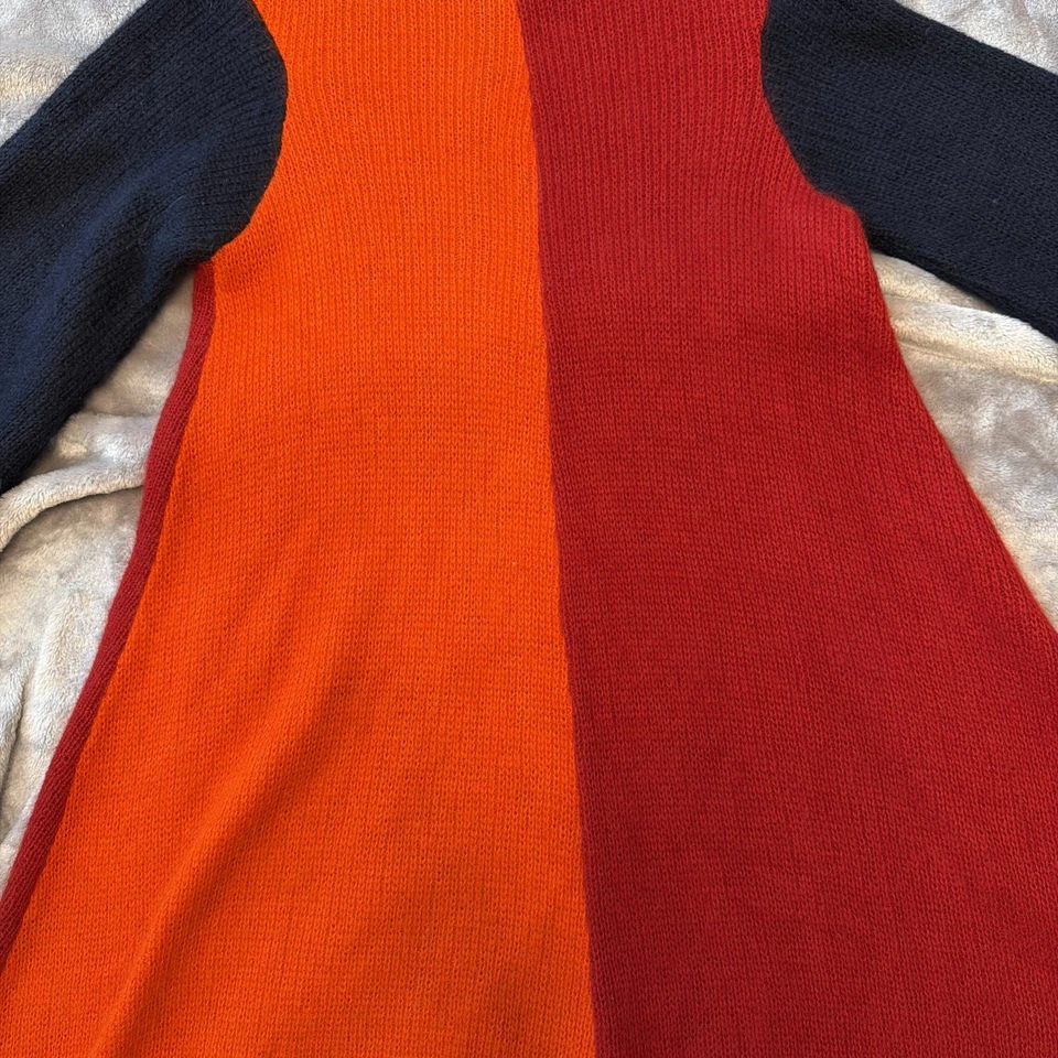 Vestido Mohair Vintage Colorblock Talla 8 Foto 2 de 4