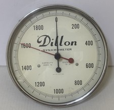 Vintage DILLON DYNAMOMETER 2,000 lbs Capacity / 10 Pound Divisions
