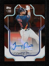 2023 Topps X J-Rod Orange Auto 4/20 Jeremy Pena Jeremy Peña #68-A Auto 18pg