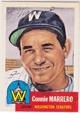 CONNIE MARRERO 1953 TOPPS ARCHIVES SIGNED AUTOGRAPHED 1991 MLB BASEBALL CARD 13