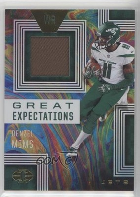 2020 Panini Illusions Great Expectations Relics Denzel Mims #GE20 Rookie RC uk2