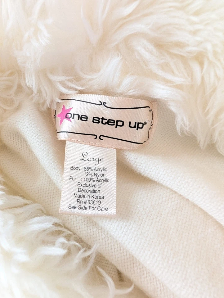 Cárdigan de colección años 90 Fuzzy Club L piel sintética recortado despistado coqueta núcleo de hadas Foto 4 de 4