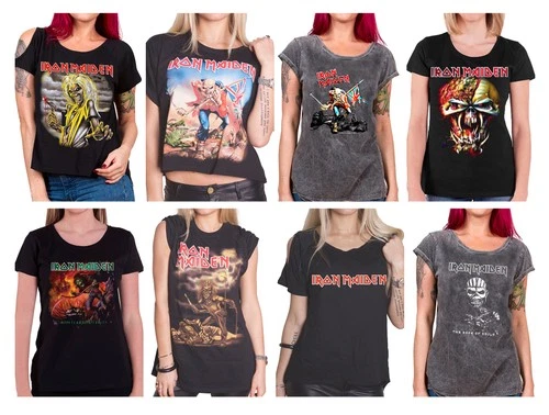 Iron Maiden T Shirt Womens Official Book of souls trooper killers new official