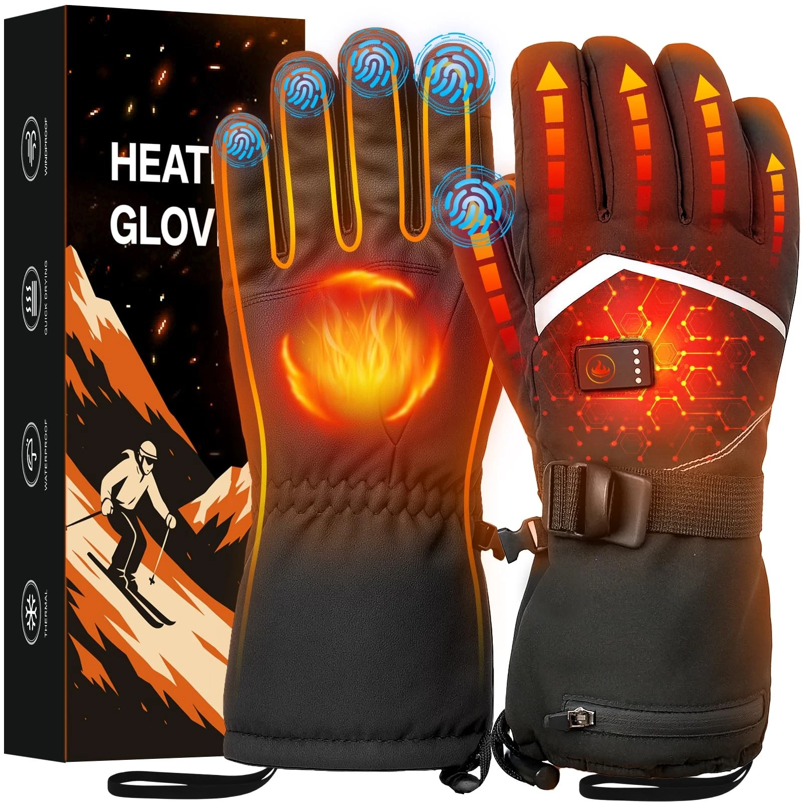Heated Gloves, Rechargeable Heated Gloves for Men Women, Waterproof Electric ...
Opens in a new wind