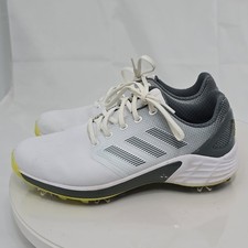 Adidas ZG 21 Men 8 White/Blue Oxide/Yellow Golf Shoes/Spikes FX6626