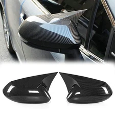 2Pcs/Set Carbon Fiber Door Wing Mirror Cover Cap Trim For Toyota Corolla 19-23