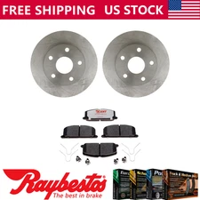 Raybestos Kit Front Brake Rotors & Hybrid Brake Pads For 1991-1995 Toyota MR2