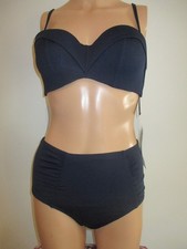 LADIES M&S BIKINI SET BRAND NEW MARKS SPENCER SIZE 10 BOTTOMS--TOP 32D