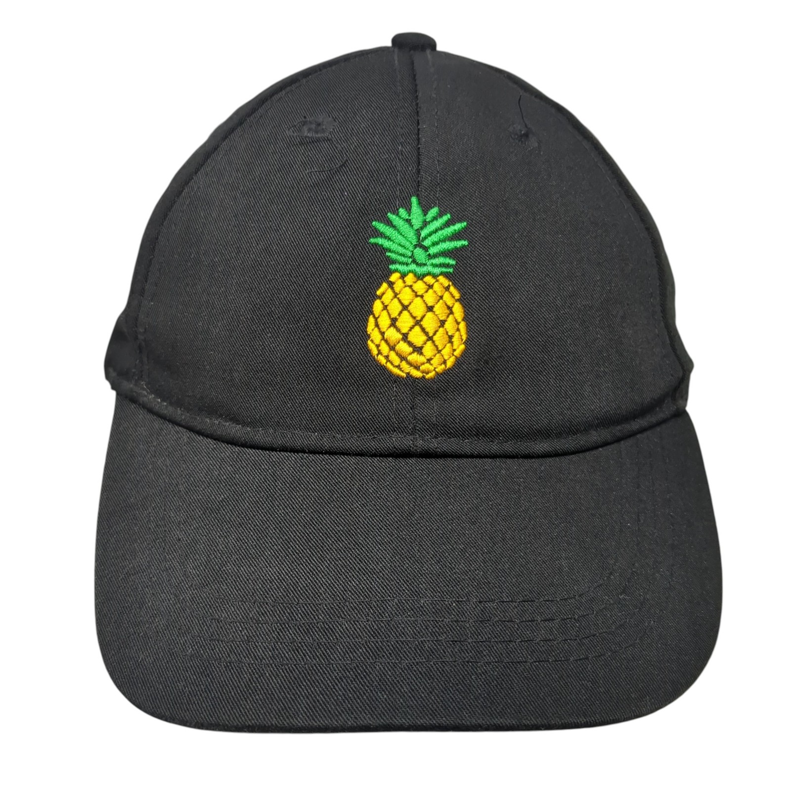 Pineapple Strapback Baseball Cap Black OS Adjusta… - image 1