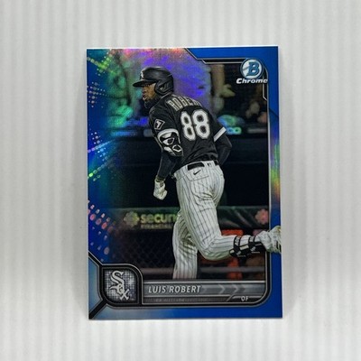 Luis Robert Blue Refractor SP #D/150 2022 Bowman Chrome Baseball Card #24 Mint