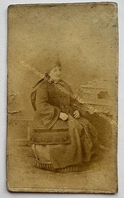 orig. CDV Foto Fotografie alt Bild Frau Dame Mode um 1860 Wien John James Graham