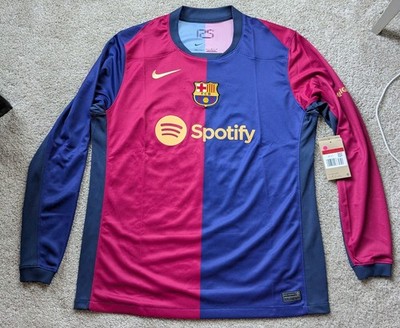 Nike Barcelona Home 2024/25 Size Large Long Sleeve Jersey | eBay