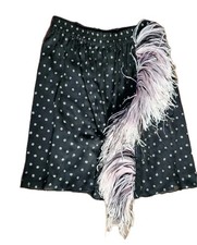 MSGM Originale Bellissima Gonna Con Piume Di Struzzo Tg S