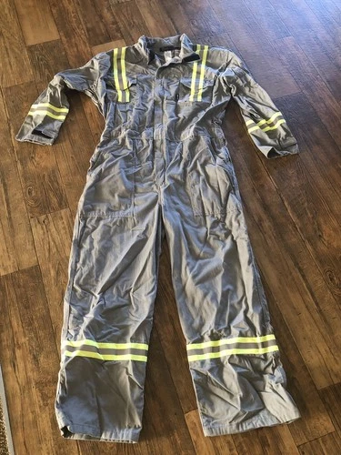NEESE Wear FR Mens Coveralls 2XL Gray Reflective Jump Suit Westex 2112 Fire - product listing photo