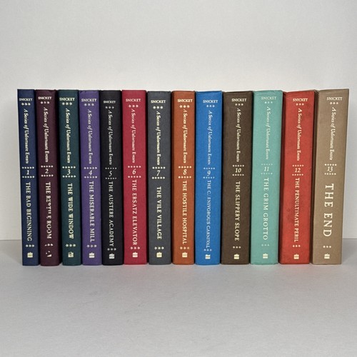 A Series of Unfortunate Events By Lemony Snicket 1-13 Complete Set Hardcover Lot