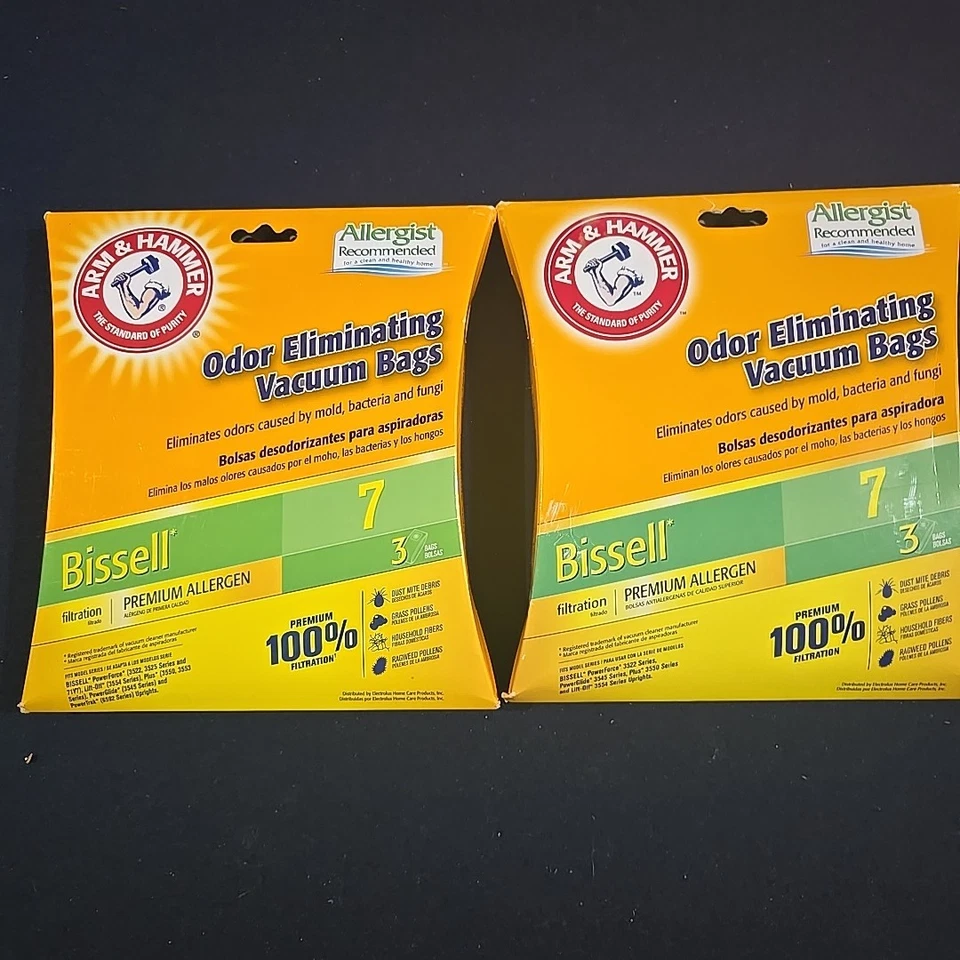 NEW Arm & Hammer Bissell 7 Odor Eliminating 6 Vacuum Bags # 62616A - Image 2 of 4