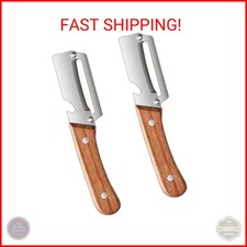 2 Pack 2 in 1 Multi Functional Vegetable Peeler with Bottle Opener and Wooden Ha