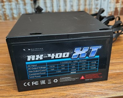 Raidmax RX-400XT 400W ATX 80 Plus Bronze Power Supply - Tested