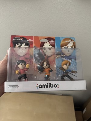 Nintendo Amiibo - Mii Fighter 3-Pack | Brawler Gunner Swordfighter | Brand New