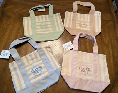 Trader Joe's Authentic Mini Canvas Totes   Build Your Own Set! Mix and match NWT