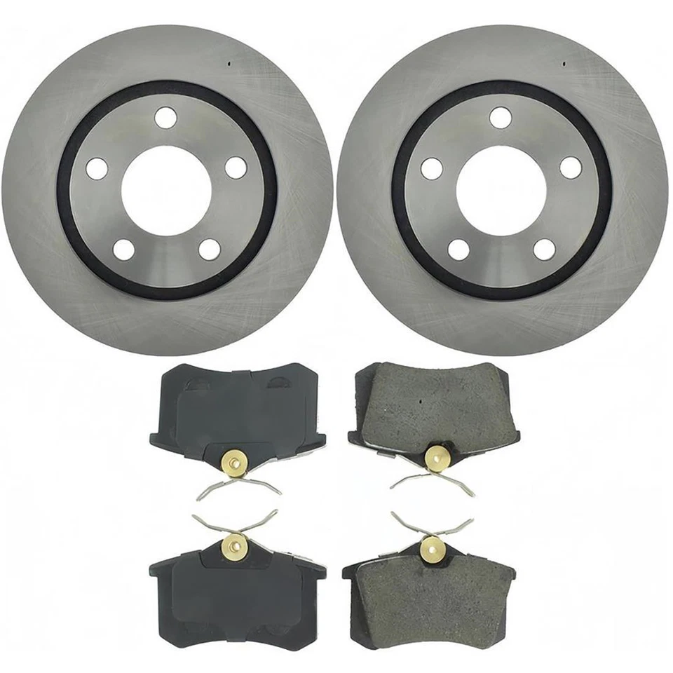 Pastillas de freno y rotores traseros para Audi A6 Quattro 4.2L 2004 2003 2002 2001 2000 Foto 2 de 3