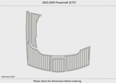 2003-2005 Powercraft 32 PC DuraEVA EVA Foam Boat flooring