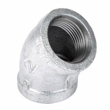 4 Pack - 2 In. Galvanized Pipe 45 Degree Elbow - 501803