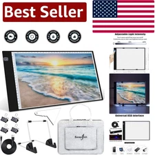 A4 LED Light Pad - Ultra-Thin Adjustable Brightness for Diamond Painting and Art