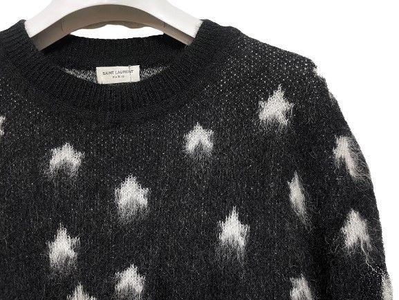 Maglia pelliccia Saint Laurent stella nera 37116861