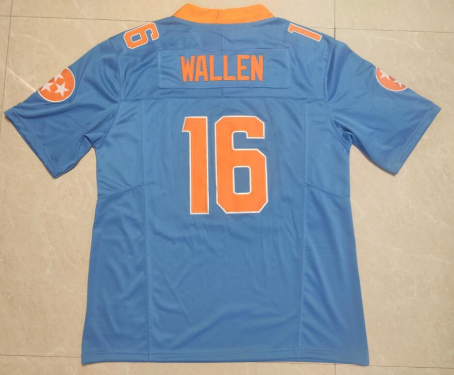 Morgan Wallen 16 Tennessee Volunteers Blue Jersey , Stitched
