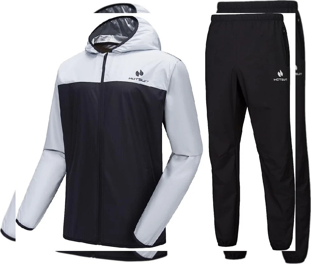 HOTSUIT Sauna Suit for Men Sweat Suits Gym 5X-Large, White Jacket u0026 Pants |  eBay