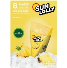 Sun Lolly Ananas 12 Kartons &agrave; 8 x 60ml (480ml) Wassereis