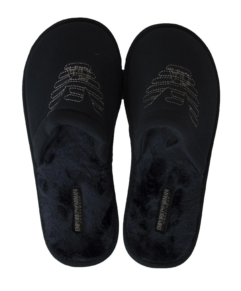 Emporio armani mens best sale slippers