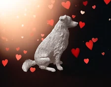 Australian Shepheard Dog Breed 3D Printed Resin Dollhouse Diorama Model Railroad