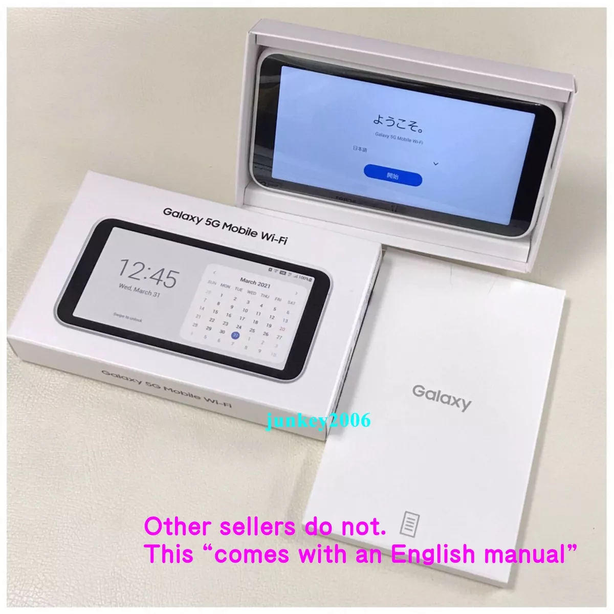 SAMSUNG 4G 5G Mobile WiFi SCR Unlocked Portable Router Hotspot "English  manual