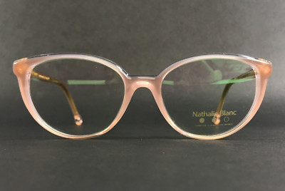Nathalie Blanc Eyeglasses Frames OLIVIA 291 Opalescent Rose Taupe Gold 52-17-145