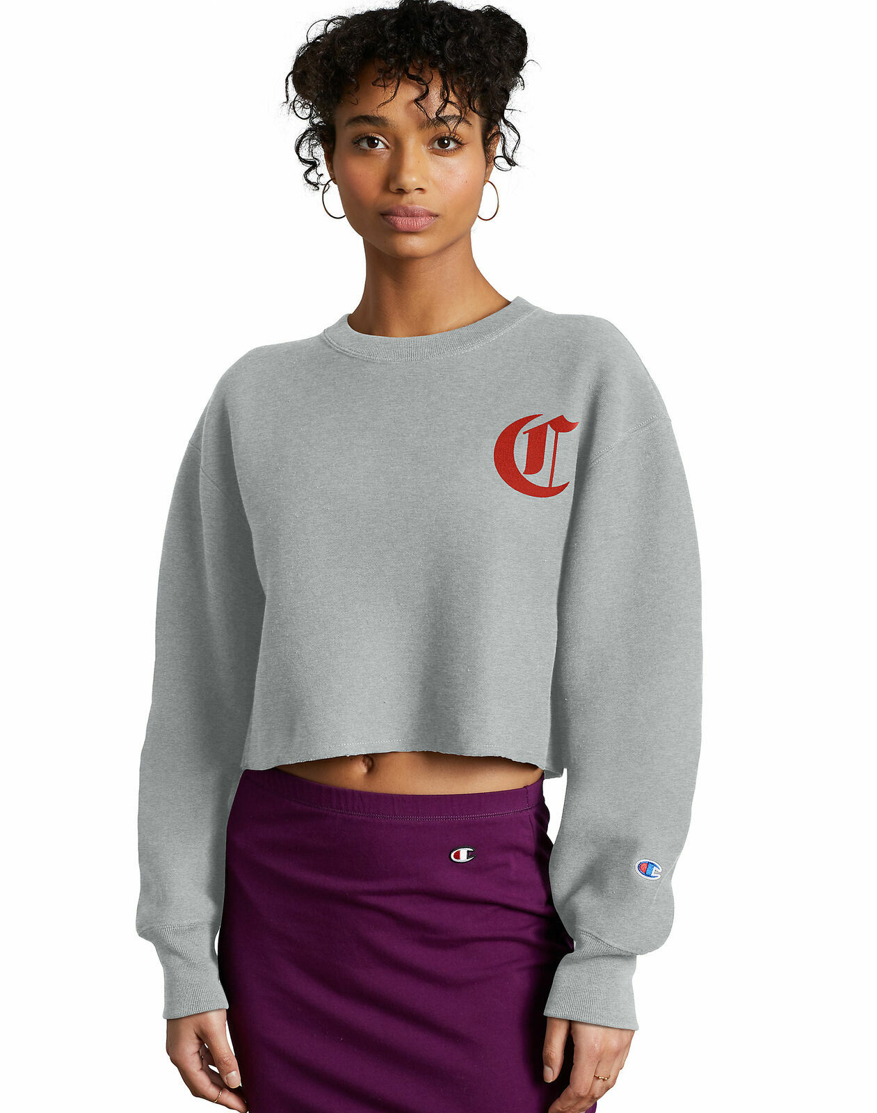 NEW NWT Champion Sweatshirt Crop Cut 
