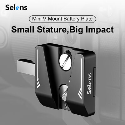 Selens Mini V Mount Batterieplatte 1/4'' Schrauben für Kamera-Netzteil-Käfig-Rig