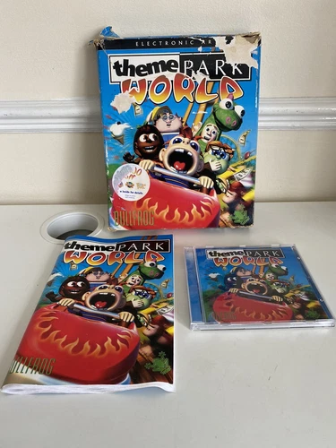 Big Box PC Theme Park World With Disc And Manual