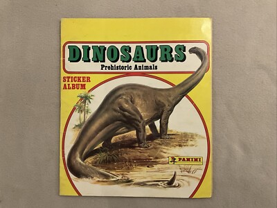 Rare 1986 Dinosaur  Prehistoric Animals Panini Sticker Album - Complete 1-240