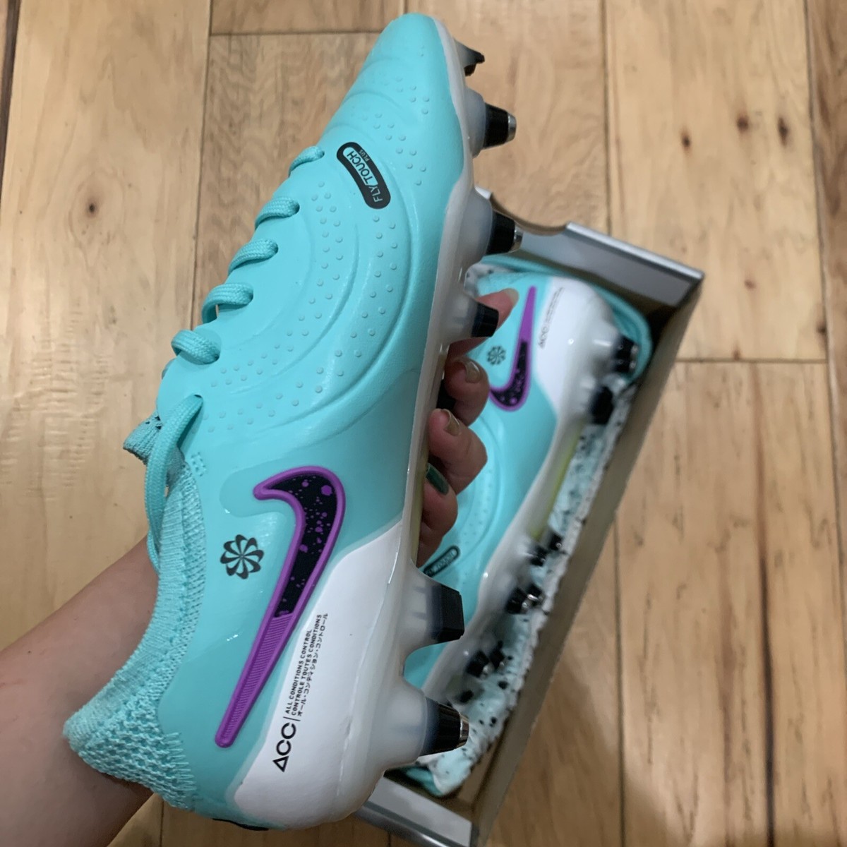 Nike Tiempo Legend 10 Elite SG-PRO Turquoise Soccer Cleats 
